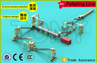 1.5-2T/H Holzscheit-Pelletlinie