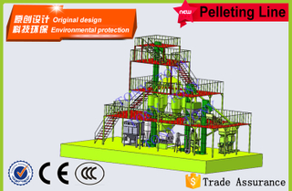 Pelletanlage mit 10 Tonnen Futter pro Stunde